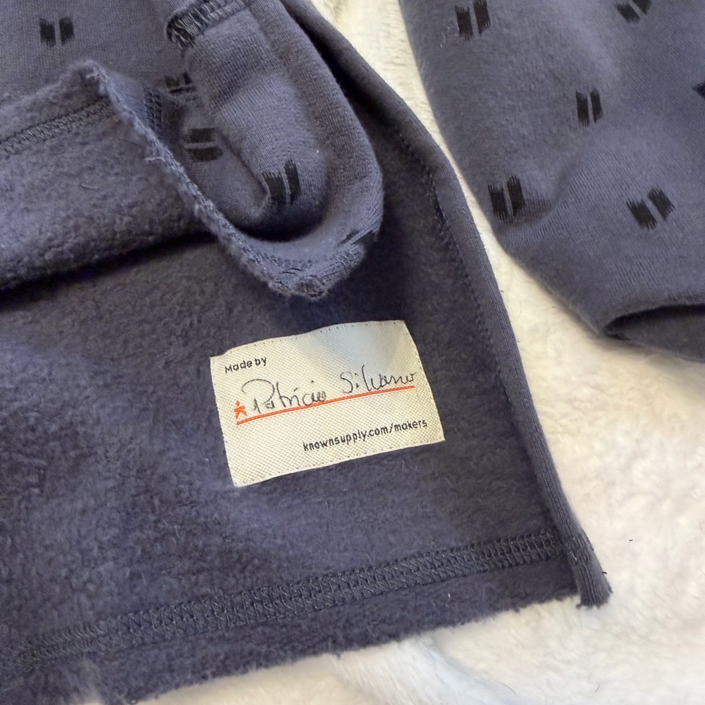 Known Supply Sweatshirt Blue Rough Seams - Picture 4 of 5